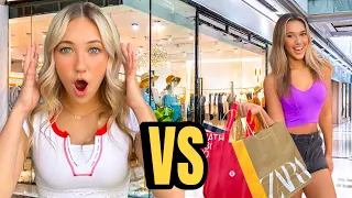 SHOPPING🛍️CHALLENGE Sister VS Sister! BACK TO SCHOOL 📚