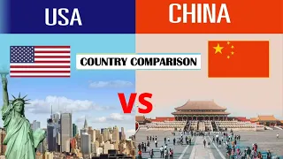 USA vs China  - Country Comparison (over 20 categories to compare)