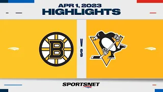 NHL Highlights | Bruins vs. Penguins - April 1, 2023