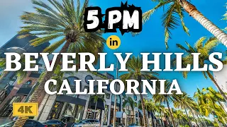 BEVERLY HILLS, CALIFORNIA 🇺🇸【5 O'CLOCK SOMEWHERE virtual walking tour in 4K】