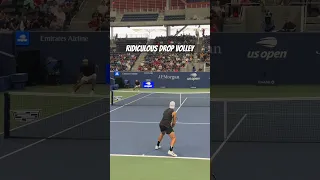 Wicked drop volley by Holger in practice with Taylor Fritz 🔥