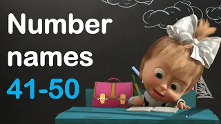 Number Names 41-50, Spellings from 41-50, Number names