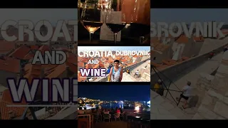 Croatia Wine trip tasting  different wines in the city of Dubrovnik with a tour of the town #winejam