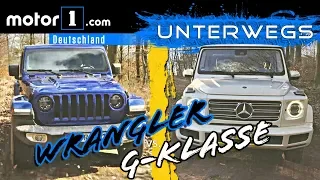 Mercedes G-Klasse vs. Jeep Wrangler | UNTERWEGS mit Daniel Hohmeyer