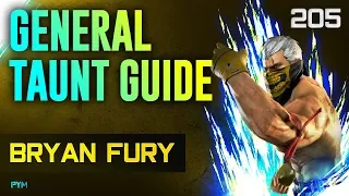 General Taunt Guide // Tekken 7 Guide - Bryan 205