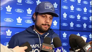 LEAFS LOCKER ROOM:  Players voice their disappointment after first-round exit