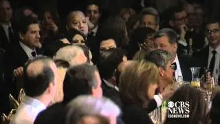 Obama's "hot mic" prank at WH Correspondent's Dinner