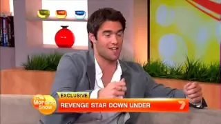 Revenge's Josh Bowman on Morning Show in Sydney 30April 2012