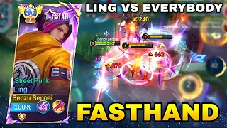 LING FASTHAND AUTO LOCK DAMAGE DEALER - VERY AGGRESSIVE + ON POINT - Ling Mobile Legends