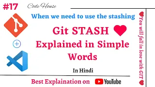 Git Stash ❤️ Explained in Simple Words | When to Use Stashing During Branch Switch in Your Project