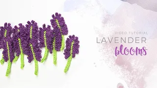 How to Crochet Lavender Blooms | Floral Crochet | English Subtitles