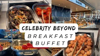 Celebrity Cruises - Celebrity Beyond Buffet food at breakfast in the Oeaanview Cafe