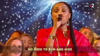 Imany chante "It's a wonderful life" avec la chorale Carrefour pour le Téléthon 2021