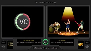 [Difference] The King of Fighters 95 (Cartridge vs Cd) Side by Side Comparison