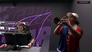 Trumpet guy csgo gets on stage!