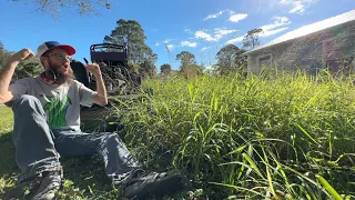 I SHOCKED a RANDOM homeowner when I OFFERED to MOW their OVERGROWN yard for FREE!!!