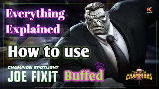 How to use Buffed Joe Fixit Effectively / Everything Explained / Marvel contest of Champions.