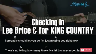 Lee Brice & for KING COUNTRY - Checking In Guitar Chords Lyrics