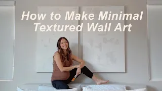 How to Make Minimal Textured Wall Art | DIY Plaster Art