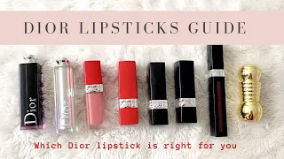 Dior Lipsticks Guide