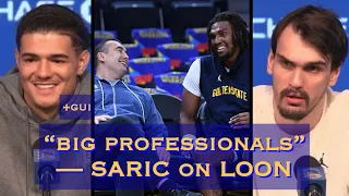 GUI SANTOS quickness, lateral movement; DARIO SARIC: season didn’t go perfect for me; Deki/Kerr/Loon