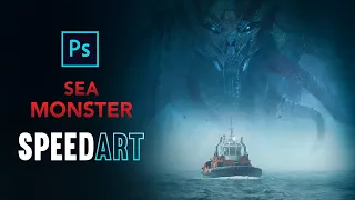 I Created a SEA MONSTER in PHOTOSHOP | Photo Manipulation
