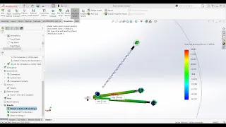 Vehicle FEA #2 A-ARM at solidworks simulation