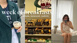 what I eat for breakfast in a week (as a girl who loves food & doesn't restrict)