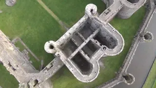 Visit Anglesey, Beaumaris Castle from above, drone footage.