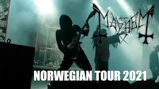 I tour w a black metal band - Mayhem - Norwegian Tour (2021)