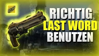 Destiny | Letztes Wort Richtig Benutzen | Beste  PvP Waffe