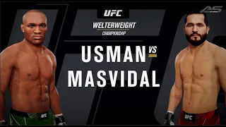 UFC 261 - Kamaru Usman vs Jorge Masvidal - Sim 2 - 4K 60FPS - AllSportsStation