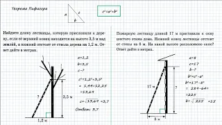 ОГЭ по  математике. Задание 15. Пять задач на теорему Пифагора. Должен знать!