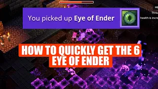 How to EASILY find all 6 Eye of Ender Locations in Minecraft Dungeons?