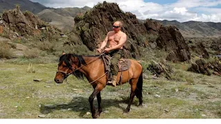 ‘Show them our pecs’: G7 leaders mock Putin’s bare-chested horse-riding.