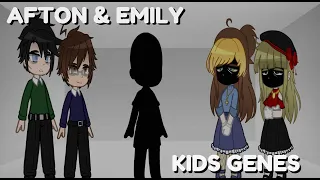 Afton & Emily Kids Genes || GACHA || FNaF || My 2nd AU