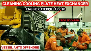 Cara bongkar pasang plate EXCHANGER AE CAT C18 ll CLEANING COOLING HEAT EXCHANGER ❗ PENDINGIN