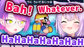 Okayu Can't Stop Laughing At Towa's Cute Wario Impression 【ENG Sub/Hololive】