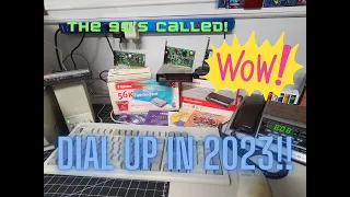 Connecting to the internet in 2023 using a US Robotics 56k Fax Modem!