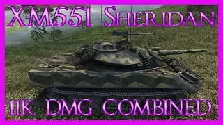 World of Tanks XM551 Sheridan (arasgrandpa skin) 11K DMG Combined 1.638 EXP - Live Oaks
