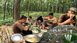 Wild Mushroom 🍄 Hunting, Cooking and Eating, Wild Mushroom Deule / Dhimke Chyou, Organic Vegetable