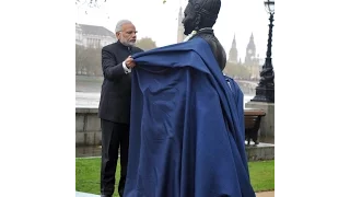 PM Shri Naendra Modi unveils Basaveshwara Statue in UK