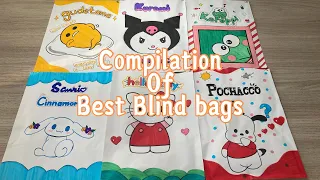 💕[ASMR]💕Compilation of best blind bags ✨ | sanrio 6 blind bags | satisfying #diy #blindbag #paperart