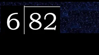 Dividir 82 entre 6 division inexacta con resultado decimal de 2 numeros con procedimiento