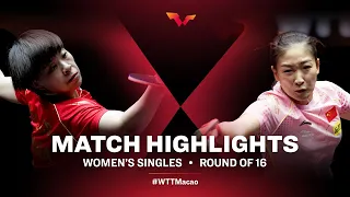 Wang Yidi vs Liu Shiwen | WS | WTT Macao 2021 (R16)