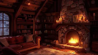 Fireplace Sounds For Sleep | Fireplace Sounds in a Cozy Room Helps You Relax and Fall Asleep