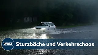 LAND UNTER IN DEUTSCHLAND: Gewitter, Starkregen und Sturmböen wüten im Südwesten