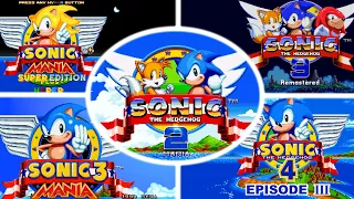 5 New Title Screens in Sonic 3 A.I.R. and Sonic Mania Plus