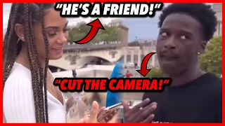 Lady Caught cheating on Paris BAECATION! @UnghettoMathieu Couple's Switch Phones, Loyalty Test