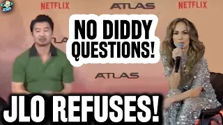 CONFRONTED! Jennifer Lopez REFUSES To Directly Address DIDDY TAPE & Ben Affleck DIVORCE Rumors!